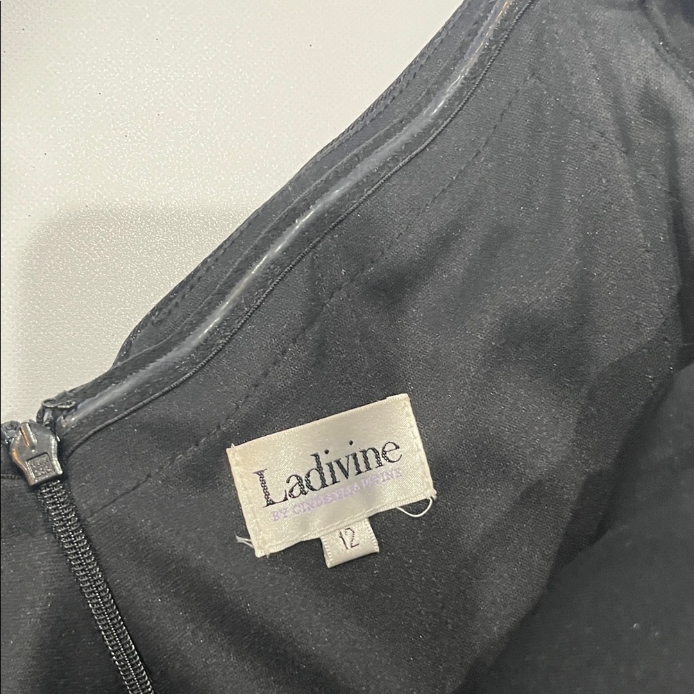 Ladivine Elegant Black Evening Gown - Picture 6 of 6